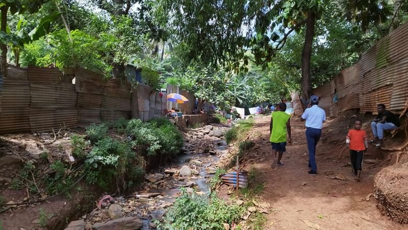 The Kirissoni district in Koungou where a three-year-old child died of cholera